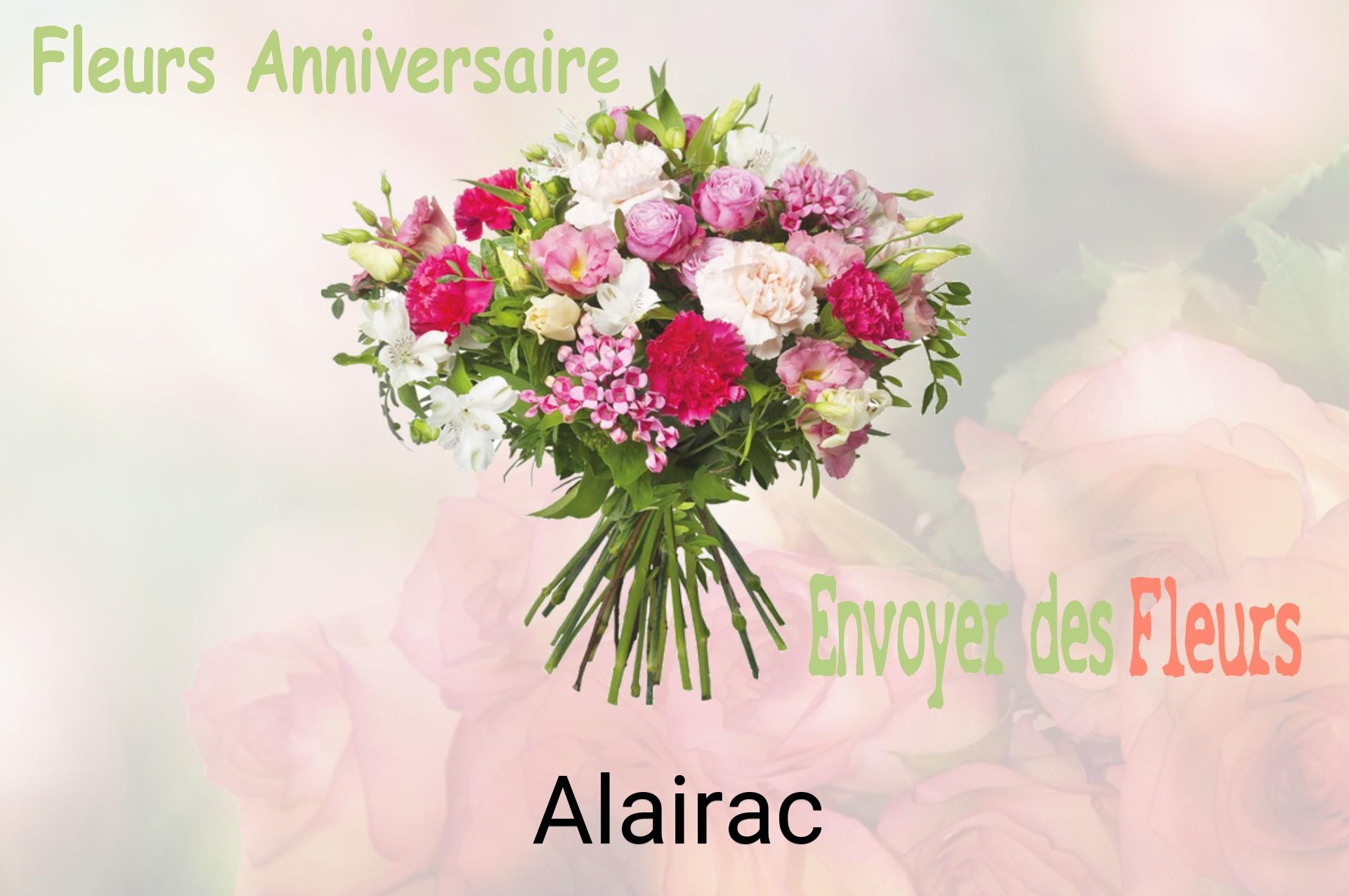 Bouquet de fleurs d’anniversaire livré à Alairac