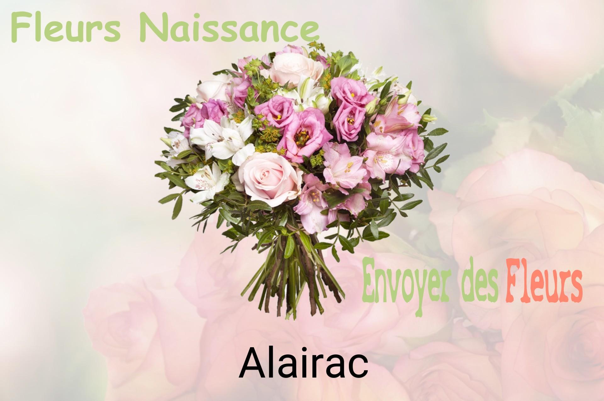 Bouquet de fleurs de naissance livré à Alairac